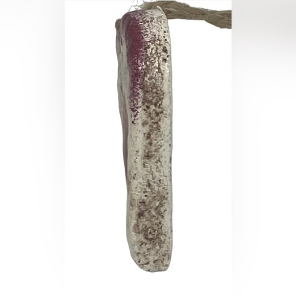 Handcrafted Retro Heart Christmas Salt Dough Ornament Red Bow Design Ukraine - Picture 8 of 16